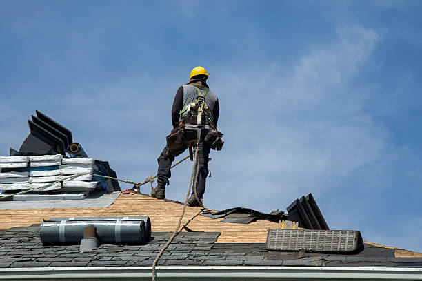 Professional Roofing technician working in Gibsonville, NC